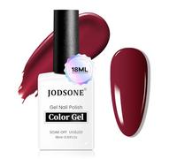 JODSONE Vernis à ongles gel rouge bordeaux - Couleur rouge profond - High Gloss Soak Off U V Light Nail Manicure Salon DIY at Home - 18 ml
