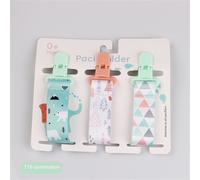 Joduniclips-Attache-Tétine Pour Bébé,1/3 Pièces/Ensemble,Anti-Perte,Support Pour Tétine,Motif Dessin,Cadeaux À Mâcher - Type A16