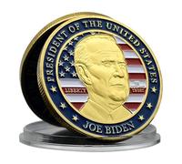 Joe Biden Pièce commémorative en métal Artisanat Président des États-Unis Challenge Collection de pièces Cadeau pour les fans