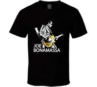 Joe Bonamassa T-Shirt Printed Tee Graphic Top for Men Black M
