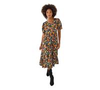 Joe Browns Autumn Print Floral Vintage Dress Robe, Vert, 36 Femme