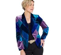 Joe Browns Bold Blue Patchwork Boutique Jacket Veste, Bleu, 44 Femme