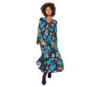 Joe Browns Bold Floral Boho Maxi Dress Robe, Noir, 40 Petite Femme