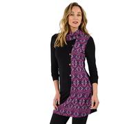 Joe Browns Button Detail Floral Jacquard Cowl-Neck Tunic Top Maillot de Tunique, Noir, 46 Femmes