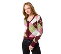 Joe Browns Classic Argyle Pattern Cardigan, Baie, 36 Femme