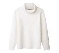 Joe Browns Classic Cream Roll Neck Diamond Knit Jumper Pull, Lilas, 44 Femme