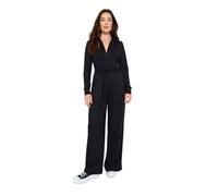 Joe Browns Collared Zip Front Straight Leg Jersey Jumpsuit Salopette, Noir, 42 Femme