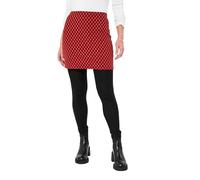 Joe Browns Comfortable Fit Check Skirted Leggings Pantalon décontracté, Rouge, 40 Femme