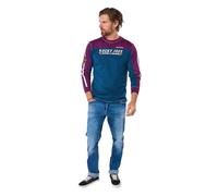 Joe Browns Contrast Panels Casual Long Sleeve Top Chemise Henley, Violet, S Homme