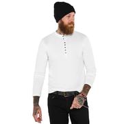 Joe Browns Crew Neck Henley Top Chemise, crème, XXL Homme