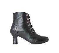 Joe Browns Femme Bottines à Talons à Lacets en Cuir avec détails Brogue, Noir, 38 EU Large