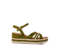 Joe Browns Femme Braided Detail Studded Platform Sandals, Kaki, 39 EU Large