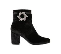 Joe Browns Femme Velvet Diamanté Buckle Chunky Ankle Boots Bottine, Noir, 38 EU