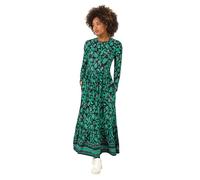 Joe Browns Floral Border Print Boho Jersey Dress Robe, Noir, 40 Femme