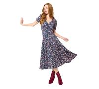 Joe Browns Floral Print Ditsy Tea Dress Robe, Bleu, 34 Petite Femme