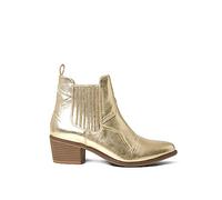 Joe Browns Gold Metallic Western Ankle Boots BottineFemme