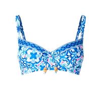 Joe Browns Haut de Bikini à Bonnets avec imprimé Carreaux grecs recyclés, Bleu/Multicolore, 40 Femme