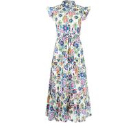 Joe Browns Joe Browns Beautiful Printed Broderie Dress Blanc 48