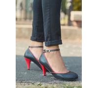 Joe Browns Joe Browns Black Ankle Strap Vintage Style Shoes Black EU 42 (UK 8)