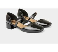 Joe Browns Joe Browns Black Chunky Heel Black Patent Shoes Black 4 EU 37
