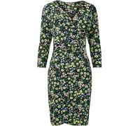Joe Browns Joe Browns Black Ditsy Rouched Jersey Wrap Dress Black EU 44 (UK 16)