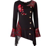 Joe Browns Joe Browns Black Floral Embroidered Tunic Top