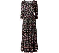 Joe Browns Joe Browns Black Petite Border Print Autumnal Maxi Dress Black 40petite