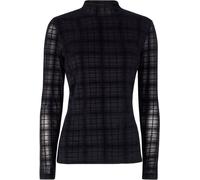 Joe Browns Joe Browns Black Slim Check Mesh Top