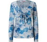 Joe Browns Joe Browns Blue Beach Boutique Tie Front Flocked Top