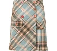 Joe Browns Joe Browns Blue Checked A-Line Mini Skirt Blue EU 38 (UK 10)