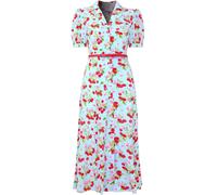 Joe Browns Joe Browns Blue Cherry Collared Belted Midi Dress Blue EU 44 (UK 16)