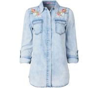Joe Browns Joe Browns Blue Daisy Embroidery Denim Shirt Blue 12