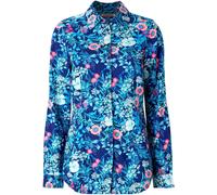 Joe Browns Joe Browns Blue Floral Collared Crinkle Top