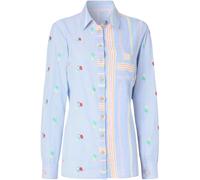Joe Browns Joe Browns Blue Florence Embroidered Cotton Shirt Blue EU 48 (UK 20)