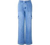 Joe Browns Joe Browns Blue High-Waisted Denim Cargo Trousers