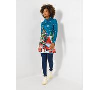 Joe Browns Joe Browns Blue Jersey Christmas Tunic Top