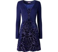 Joe Browns Joe Browns Blue Lace-Up Devore Tunic Top
