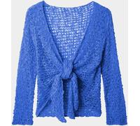 Joe Browns Joe Browns Blue Lightweight Popcorn Knit 3/4 Cardigan