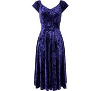 Joe Browns Joe Browns Blue Vintage Velour Skater Dress Blue EU 36 (UK 8)