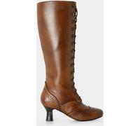 Joe Browns Joe Browns Brown Brogue Detail Lace Up Long Knee High Boots