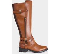 Joe Browns Joe Browns Brown Buckle And Zip Detail Leather Riding Boots