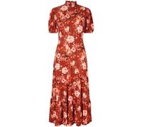 Joe Browns Joe Browns Brown Petite Oversized Autumnal Floral Vintage High-Neck Jersey Midi Dress Brown 36petite