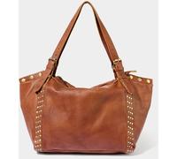 Joe Browns Joe Browns Brown Studded Buckle Washed Leather Bag