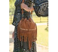 Joe Browns Joe Browns Brown Western Leather Suede Bag