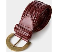 Joe Browns Joe Browns Brown Woven Leather Waist Belt