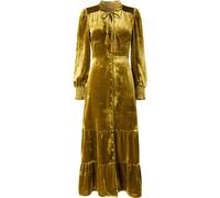 Joe Browns Joe Browns Gold Tassel Neck Tie Boho Velour Dress Gold 12