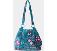 Joe Browns Joe Browns Green Button Clasp Velvet Bag