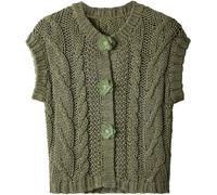 Joe Browns Joe Browns Green Louisa Sleeveless Cable Knit Cardigan