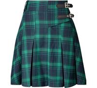 Joe Browns Joe Browns Green Tartan Pleated Mini Skirt Green 40