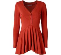 Joe Browns Joe Browns Orange High Low Button Top